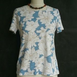 Coral Bay Petite M Square Neck Cotton Top